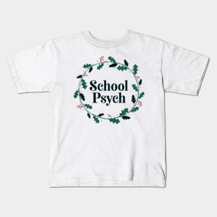 School Psychologist Christmas Shirt Kids T-Shirt